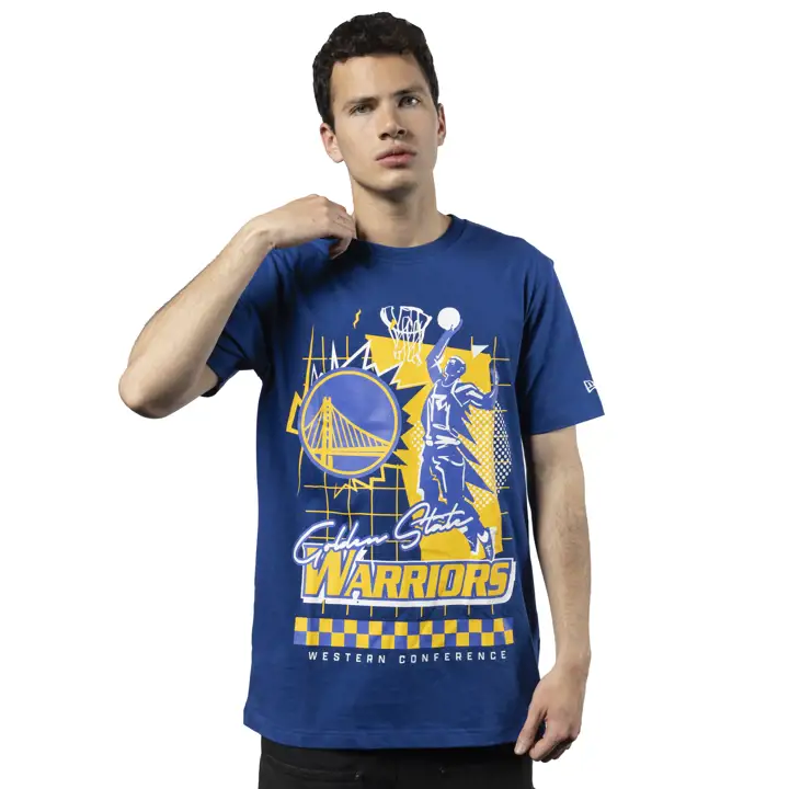T-shirt NBA Golden State Warriors Dunk bleu