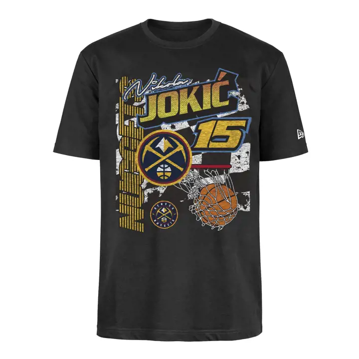 T-shirt Denver Nuggets NBA Rallydrive pour joueur Nikola Jokic b