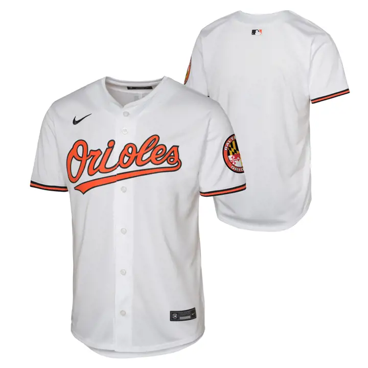 Maillot vierge limité BALTIMORE ORIOLES MLB Jeunesse domicile BLANC