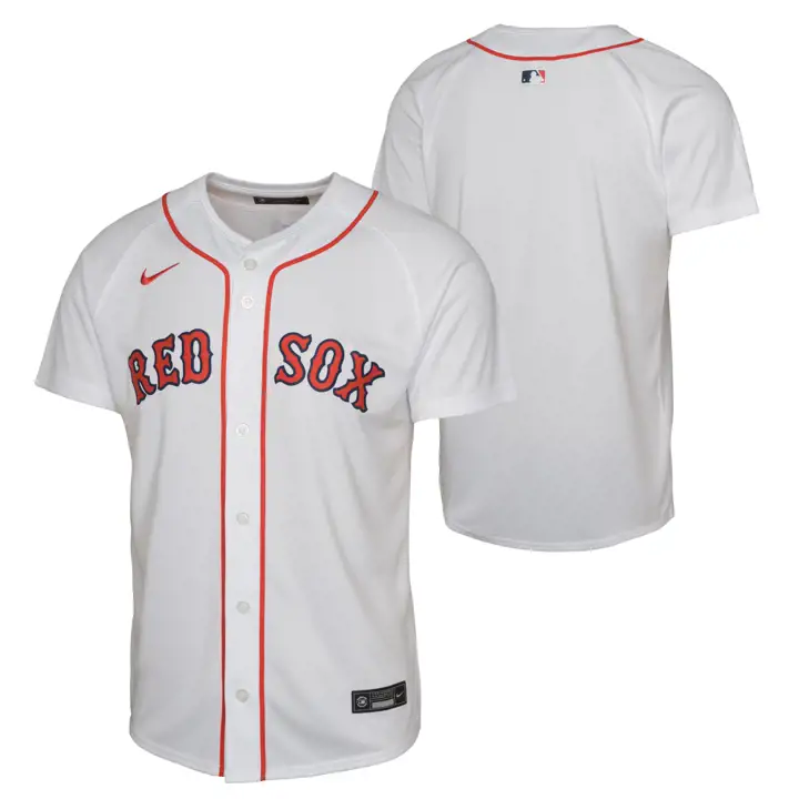Maillot vierge limité MLB des Red Sox de Boston pour jeunes – domicile – blanc
