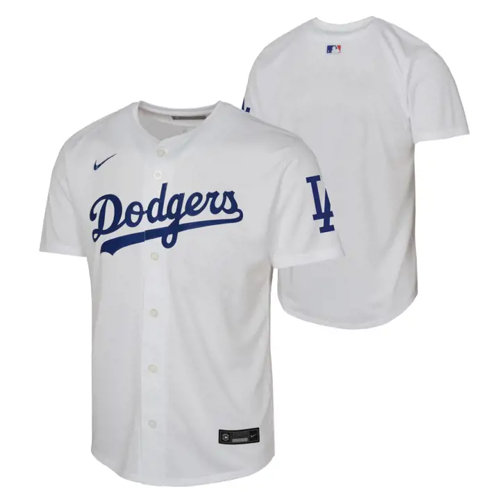 LOS ANGELES DODGERS Maillot vierge limité MLB Jeunesse Domicile BLANC