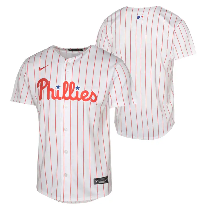 PHILADELPHIA PHILLIES MLB Maillot Jeunesse vierge édition limitée Domicile BL