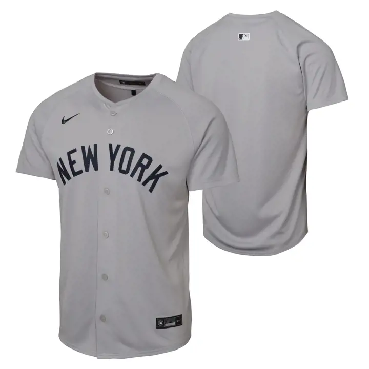MAILLOT VIERGE GRIS DE ROUTE MLB LIMITED YOUTH DES NEW YORK YANKEES