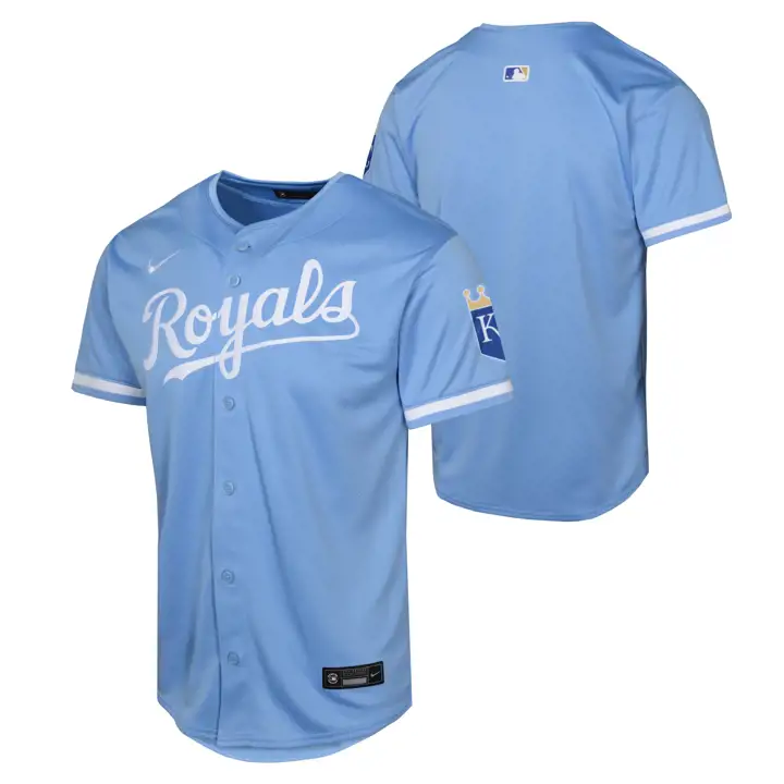 KANSAS CITY ROYALS MLB Maillot vierge limité pour jeune ALT 1 LBL