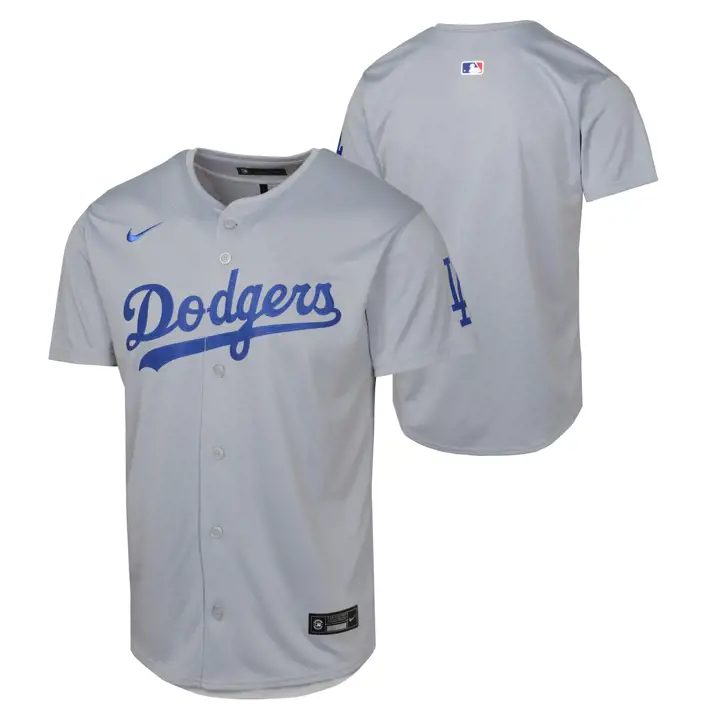 LOS ANGELES DODGERS MLB Maillot Jeunesse Limité Vierge ALT 1 GRIS