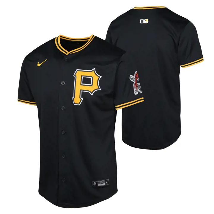 PITTSBURGH PIRATES MLB Maillot jeune vierge édition limitée ALT 1 NOIR