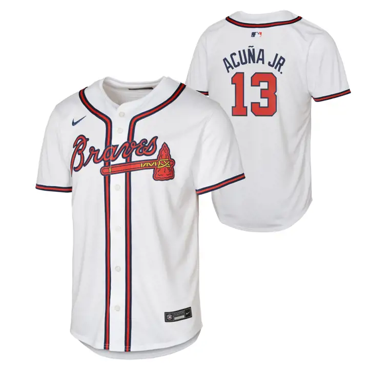 ATLANTA BRAVES MLB Maillot de joueur édition limitée pour jeune Domicile Ronald A