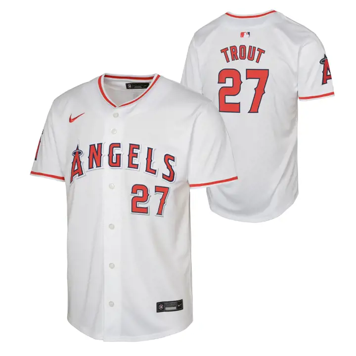 LOS ANGELES ANGELS MLB Maillot Jeune Joueur Édition Limitée Domicile Mike