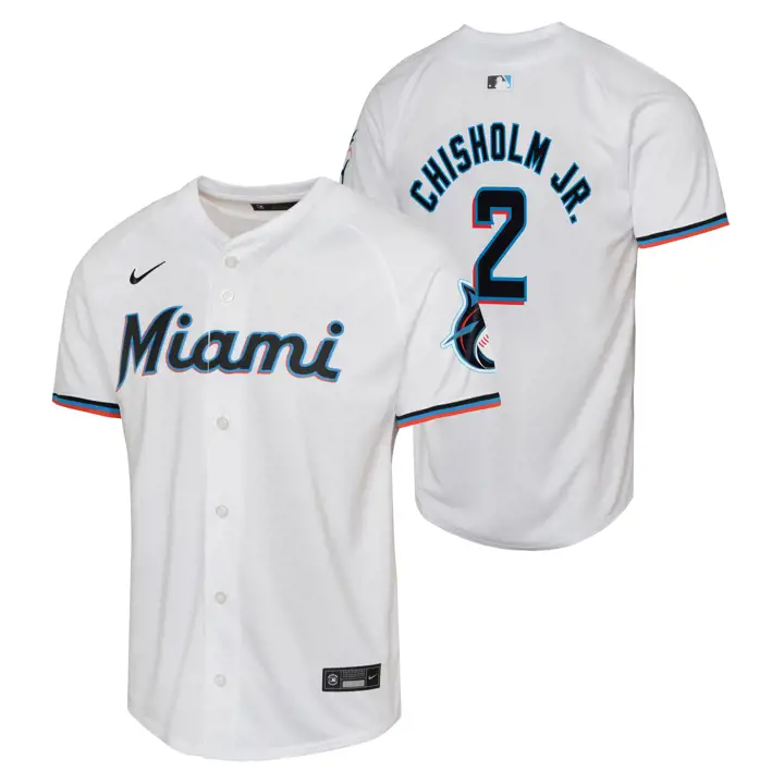 MIAMI MARLINS MLB Maillot de joueur limité pour jeune à domicile Jazz Chisholm