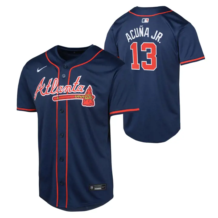 ATLANTA BRAVES MLB Maillot Jeune Joueur Édition Limitée ALT 1 Ronald