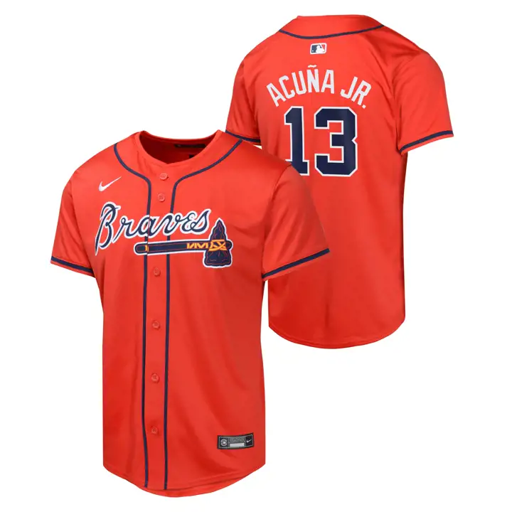 Maillot de joueur jeune ATLANTA BRAVES MLB en édition limitée ALT 2 Ronald