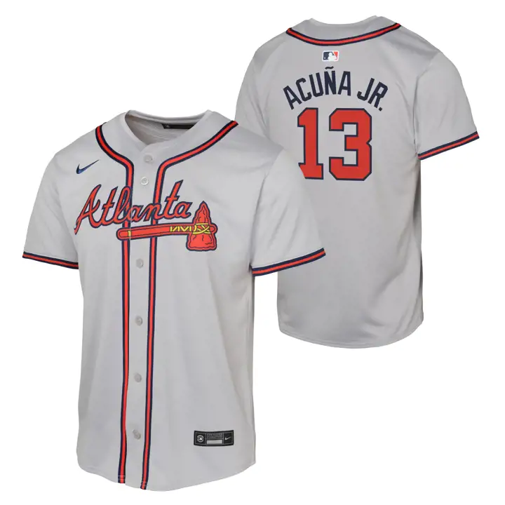 Maillot de joueur Ronald A des Braves d'Atlanta MLB pour jeune (édition limitée)