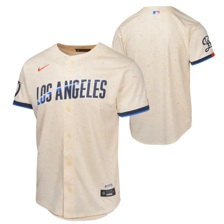LOS ANGELES DODGERS MLB Maillot Youth City Connect édition limitée vierge