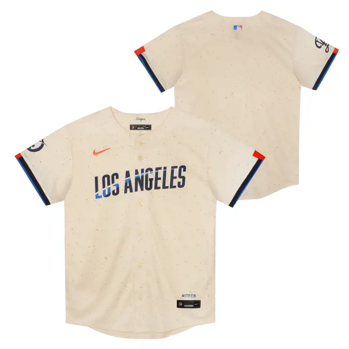LOS ANGELES DODGERS MLB Enfants Maillot City Connect vierge en édition limitée
