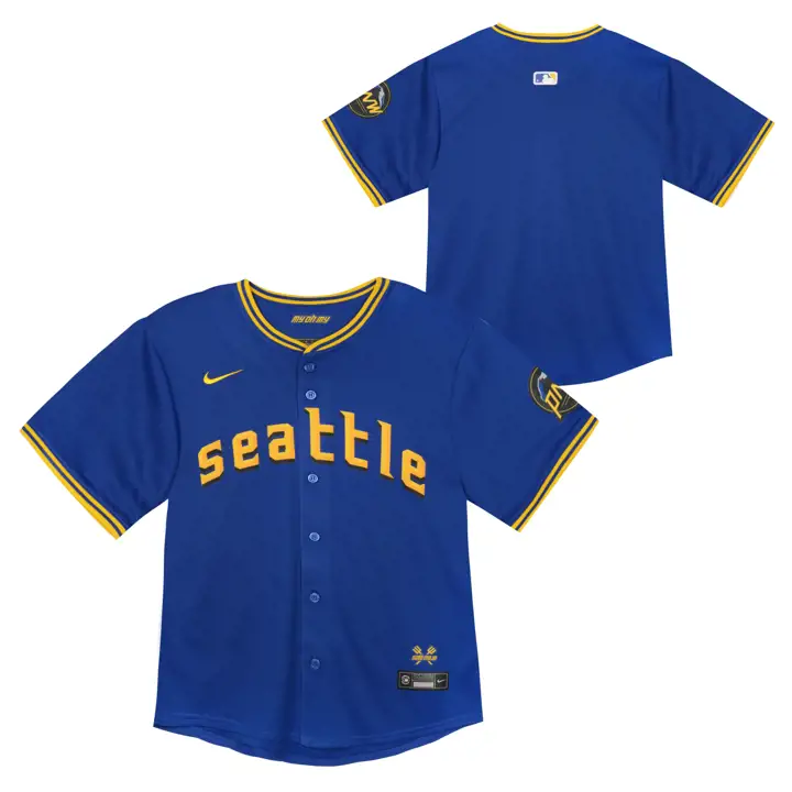 SEATTLE MARINERS MLB Maillot blanc vierge édition limitée City Connect pour tout-petits