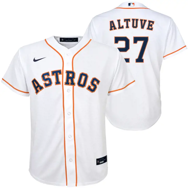 Maillot officiel de joueur Houston Astros MLB pour enfants Jose Altuve B