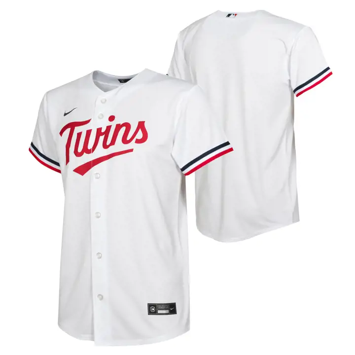 Maillot officiel vierge MLB pour enfants Minnesota Twins (blanc)