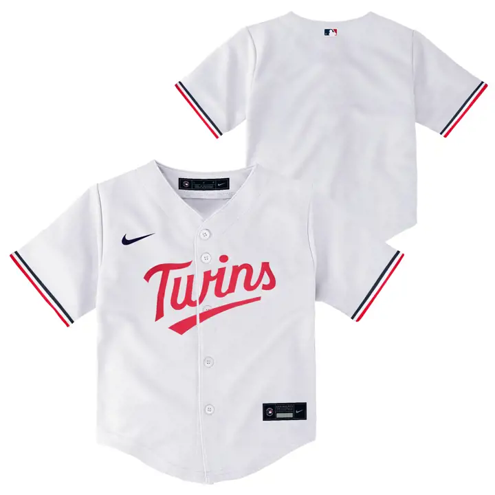 Maillot blanc officiel vierge des Twins du Minnesota pour tout-petits MLB