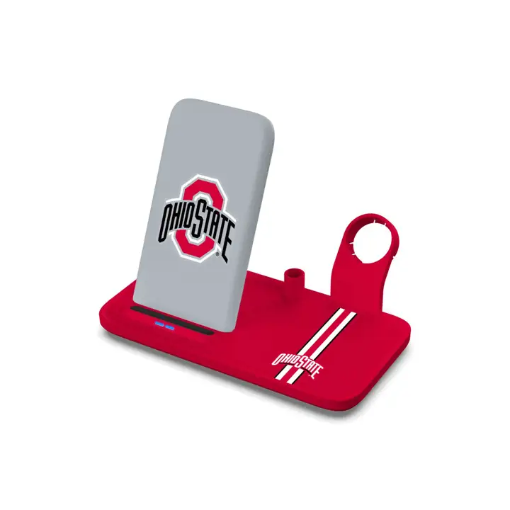 Station de recharge sans fil sport Buckeyes de l'Ohio State ast