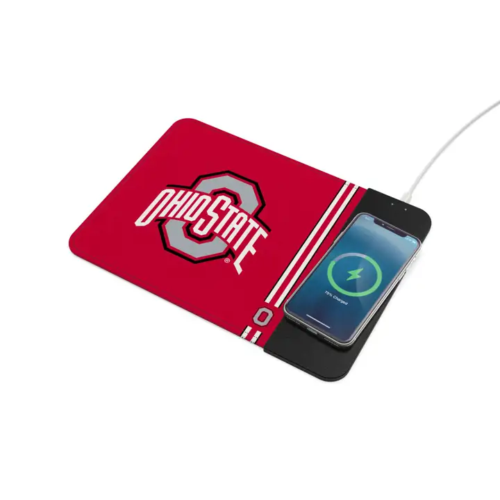 Tapis de souris à chargement sans fil Ohio State Buckeyes
