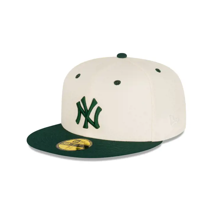 NEW YORK YANKEES MLB RUSTY CHROME 59FIFTY GRIS FONCÉ/VERT