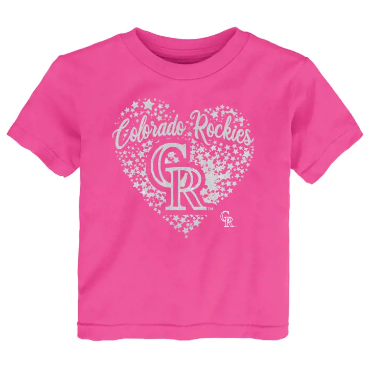 T-shirt Colorado Rockies MLB "Summer Love" pour tout-petits rose