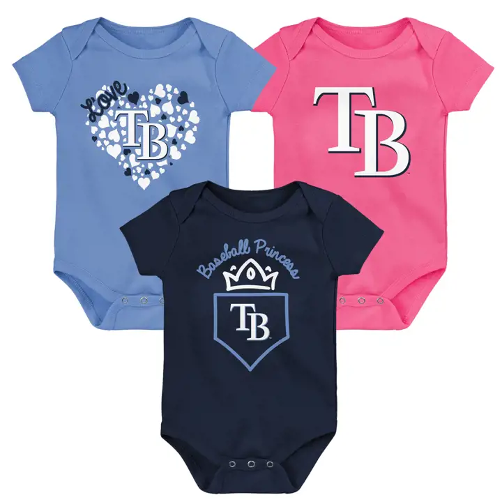 TAMPA BAY RAYS MLB Coffret 3 pièces Naissance Home Run ROUGE