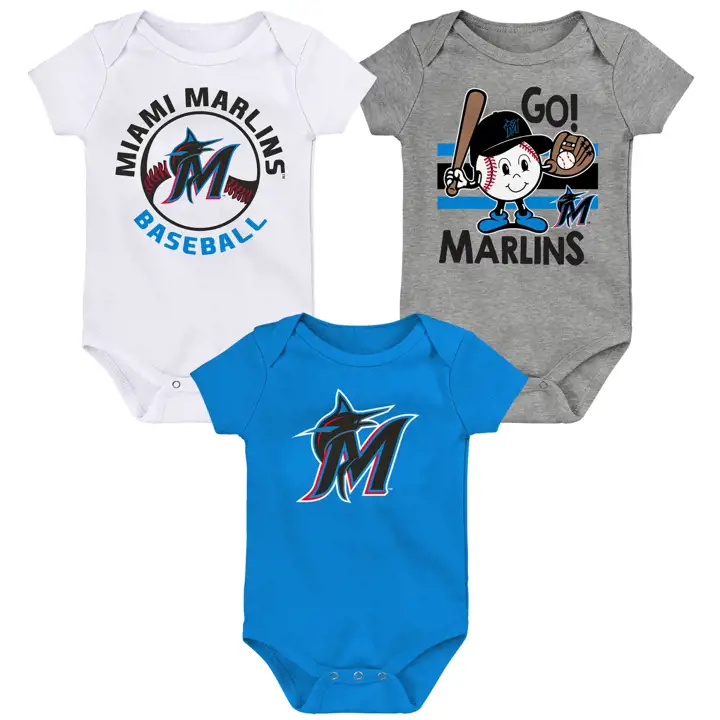 MIAMI MARLINS MLB Infant Ball Park 3pk Set blue