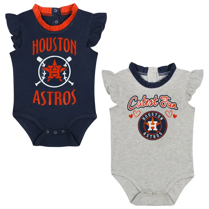 HOUSTON ASTROS MLB Ensemble de 2 pièces à volants pour bébé, marine