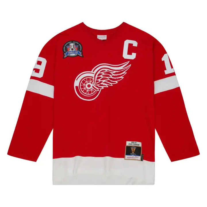 Maillot Réplique NHL M&N Blue Line Detroit Red Wings Yzerman Re