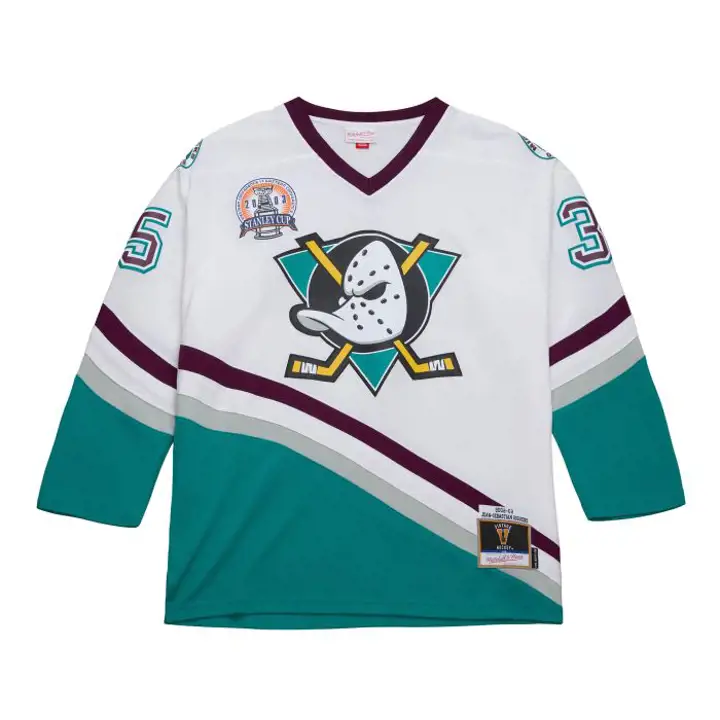 Maillot Réplique Anaheim Ducks NHL M&N Blue Line BLANC