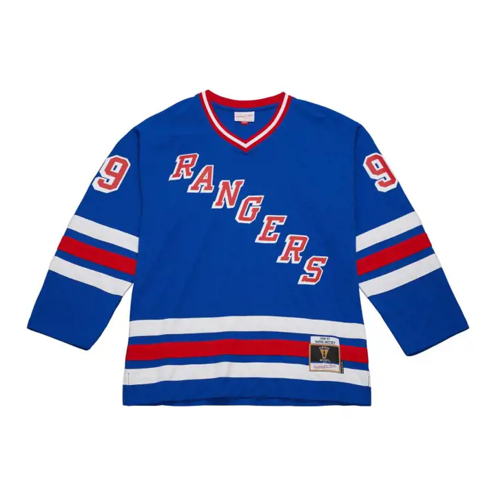 Maillot Réplique NHL M&N Bleu Line NY Rangers Wayne Gretzky BL