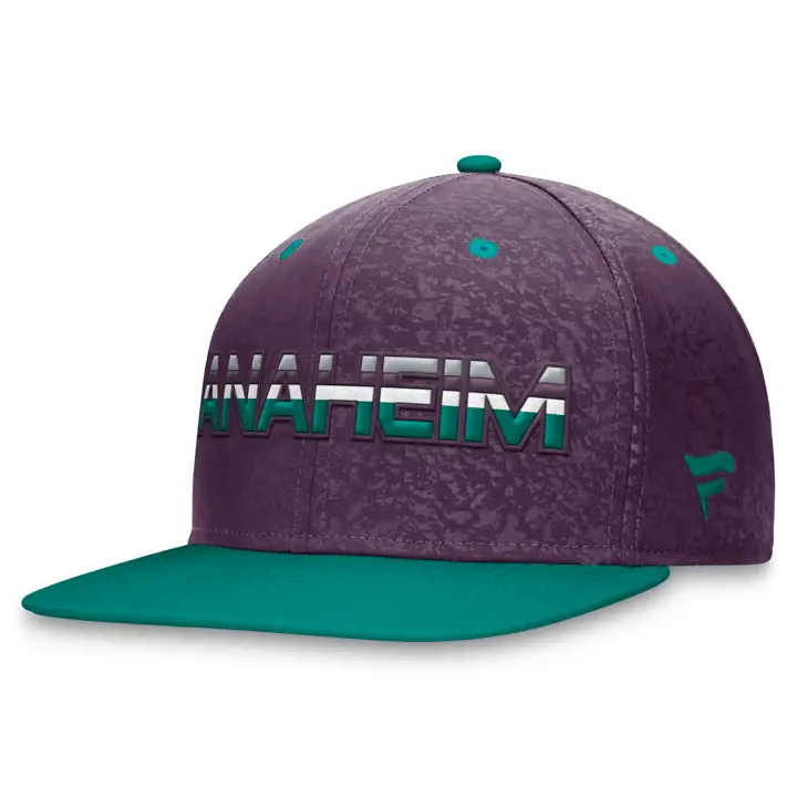 Anaheim Ducks LNH 23 Casquette Snapback AP ALT VIOLET/TURQUOISE