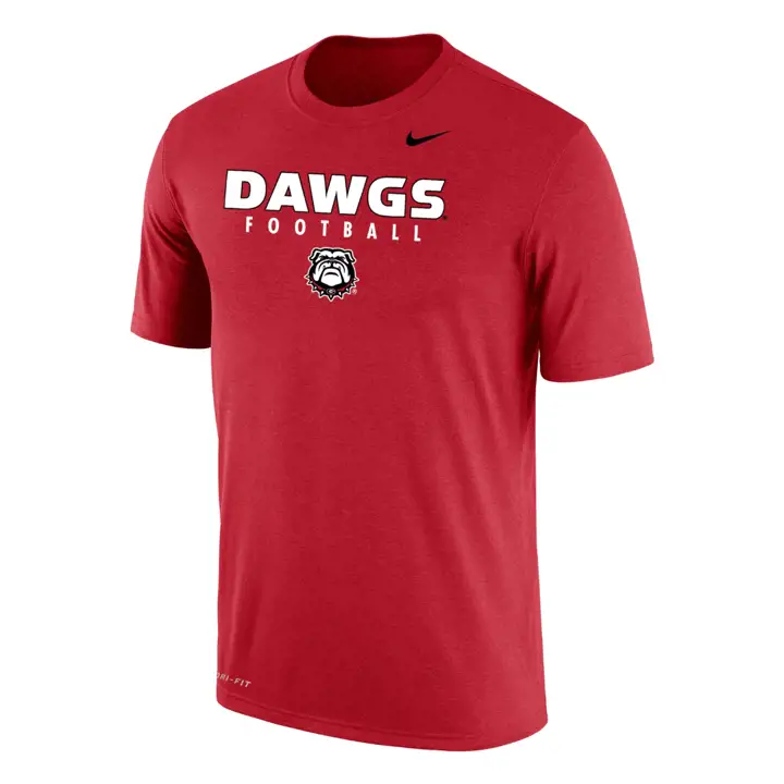 T-shirt Georgia Bulldogs NCAA Legend Sport motif football GOUTTES ROUGES