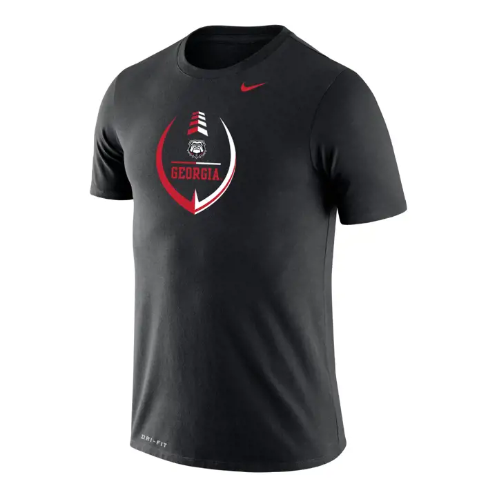 T-shirt icône légende des Georgia Bulldogs NCAA NOIR