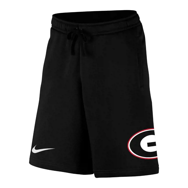 Short en molleton Club NCAA des Georgia Bulldogs - Noir