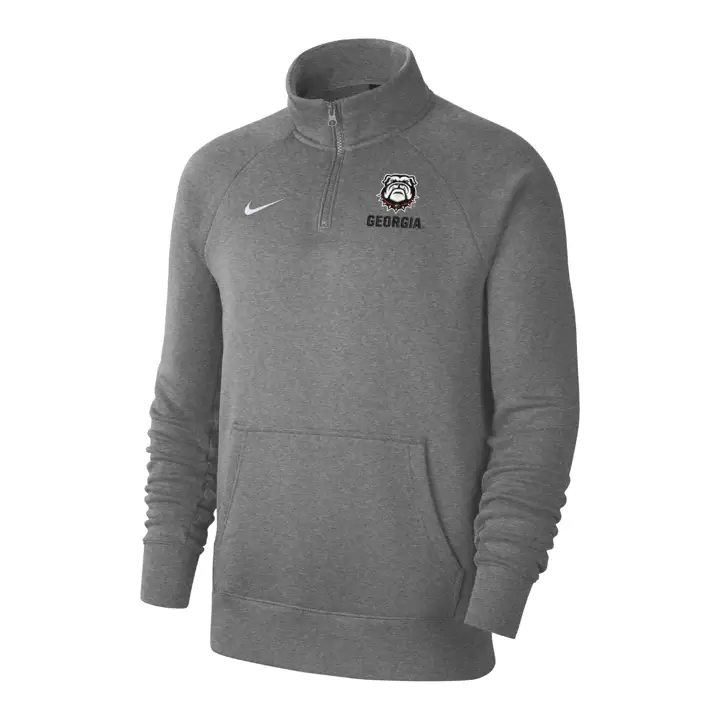 Polaire club 1/4 zip NCAA Georgia Bulldogs GRY