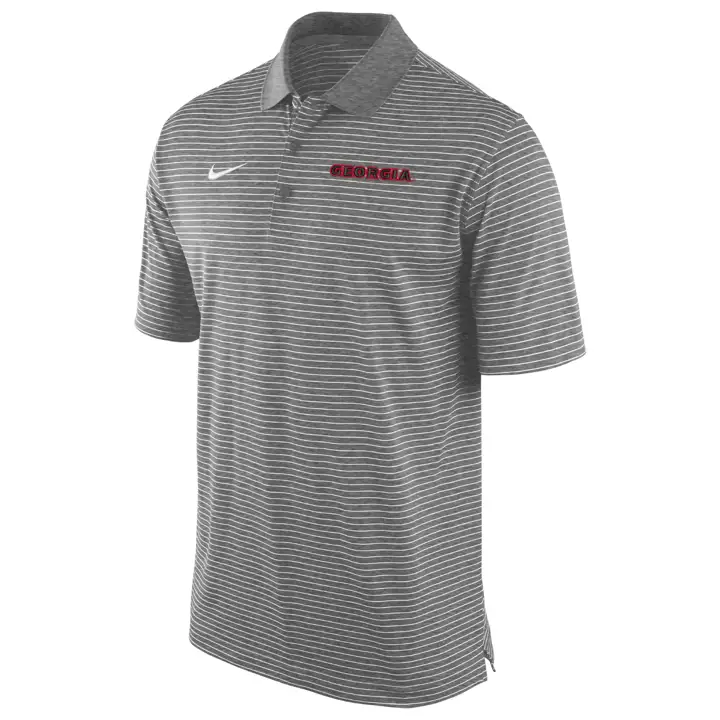 Polo à rayures Georgia Bulldogs NCAA GRIS