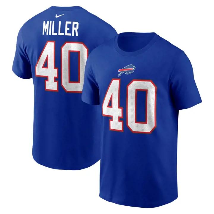 T-shirt Buffalo Bills NFL Player Pride Wordmark 3.0 Bleu