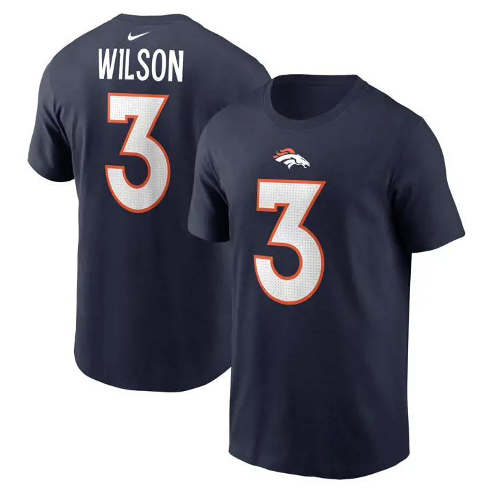 T-shirt Denver Broncos NFL Player Pride N/N Wordmark 3.0 marine