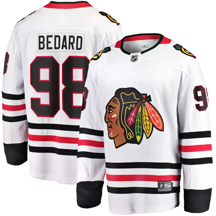 Maillot de Joueur NHL Breakaway Connor Bedard des Blackhawks de Chicago