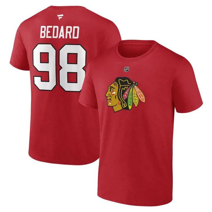 T-shirt authentique des Blackhawks de Chicago LNH Stack N&N Connor Be