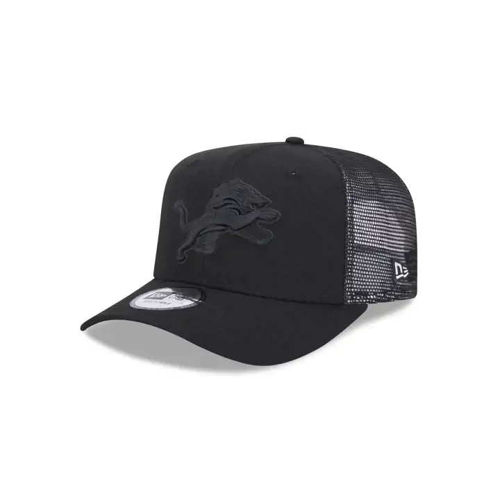 DETROIT LIONS NFL Casquette Trucker Noir/Noir BLK