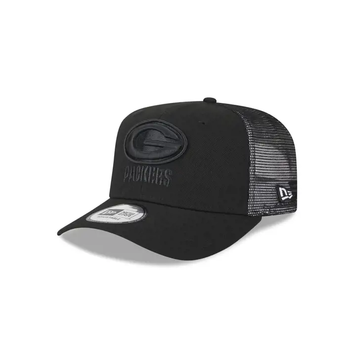 GREEN BAY PACKERS NFL Casquette Trucker Noir/Noir