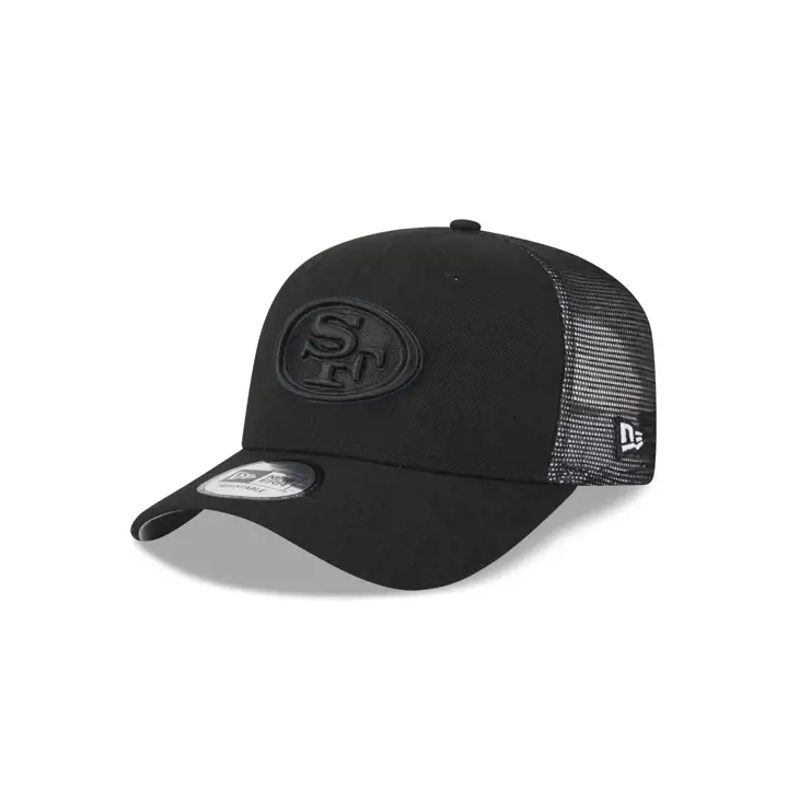 49ERS DE SAN FRANCISCO NFL Casquette Trucker Noir/Noir