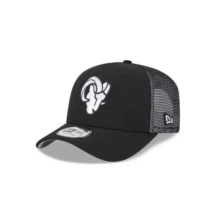 LOS ANGELES RAMS NFL Casquette Trucker Noire/Blanche NOIR/NOIR