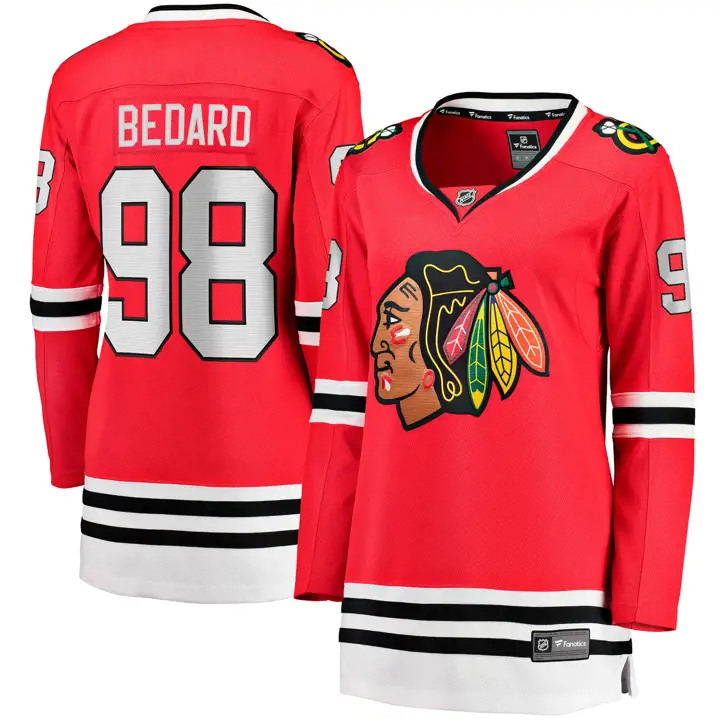 Maillot Chicago Blackhawks NHL Breakaway pour femme 23 Connor Be