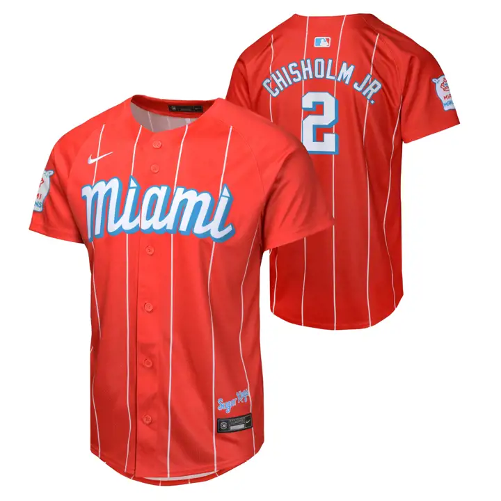 MARLINS MLB Maillot Jeune City Connect Édition Limitée Joueur Jazz Ch