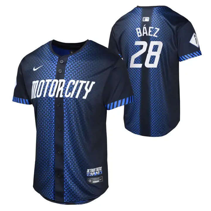Maillot Joueur TIGERS MLB Youth City Connect Édition Limitée Javier B