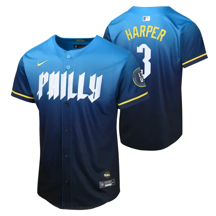 Maillot de joueur Bryce Phillies MLB Youth City Connect édition limitée